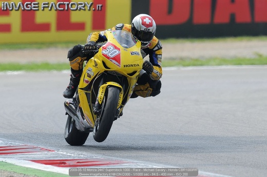 2009-05-10 Monza 2447 Superstock 1000 - Race - Michael Savary - Honda CBR1000RR